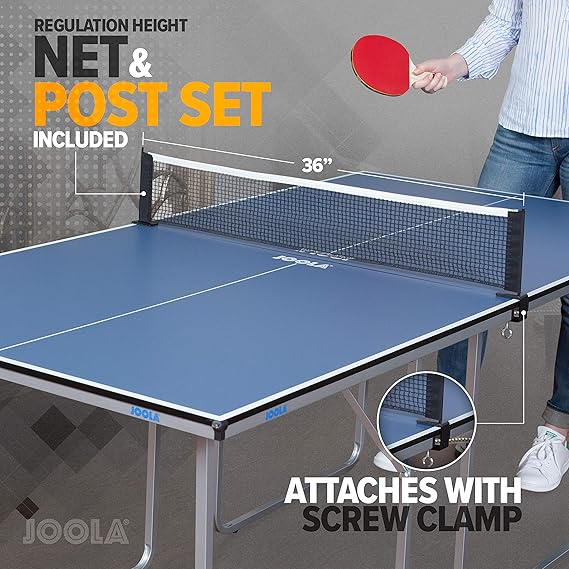 Joola 19110 Tavolo Da Ping Pong Misura Media Dimensioni 168 X 84 X 76 Cm Colore Blu