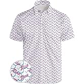 MSCPZH Mens Golf Shirts Golf Polo Shirts for Men Short Sleeve Polo Shirts Golf Gifts