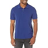 Amazon Essentials Men's Polo Shirts Short Sleeve, Slim-Fit Cotton Pique