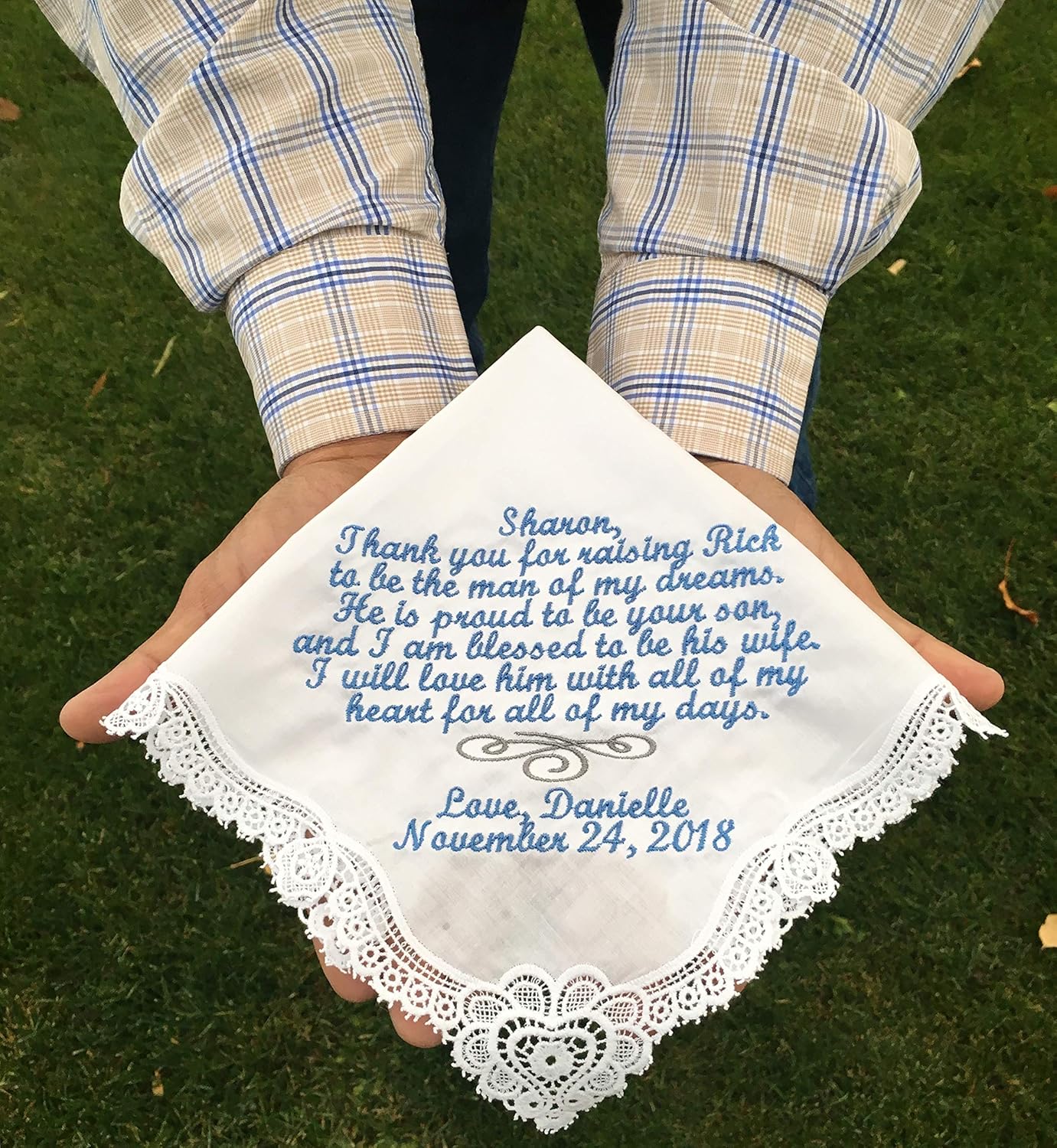 Lace Handkerchief Lace Hankie Custom Handkerchief