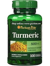 Puritans Pride Turmeric 800 Mg, 100 Count