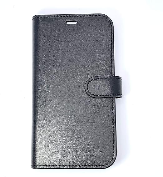 Amazon Co Jp Coach コーチ メンズ男性用手帳型レザースマホケース I Phone X Xs 744 Blk 服 ファッション小物