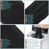 Belle Vous 10 Pack Black Spa Facial Headbands Non-Slip Makeup Wrap Terry Cloth view 4