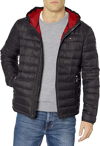 tommy hilfiger box quilted packable puffer jacket