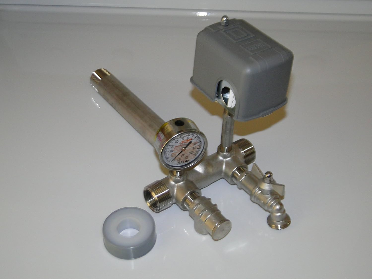 STAINLESS STEEL 1 x 11 Tank Tee Kit Installation Water Well Pressure