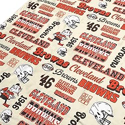 FOCO Cleveland Browns NFL Retro Sherpa Fleece Blanket