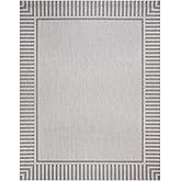 Gertmenian Indoor/Outdoor Flatweave Area Rug - 8x10 Large, Stain & UV Resistant, Ideal for Deck, Patio, Poolside, Mudroom - K