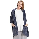 HANERDUN Women Warm Pashmina Shawl Wrap Winter Soft Cashmere Scarf with Pockets