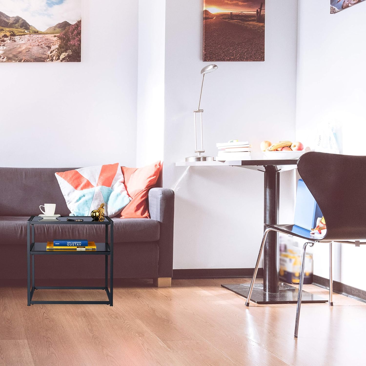 Modern Relaxdays Beistelltisch Metall Mdf 50x50x50 Cm Wohnzimmer Schwarzglas Quadratischer Couchtisch Schwarz Wohnzimmer Mobel Wohnaccessoires Pacificdermatologycenter Com