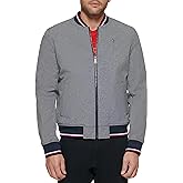 Tommy Hilfiger Men's Lightweight Varsity Rib Knit Bomber Jacket
