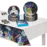 Party City Officially Licensed Disney Star Wars Pre-K/Kindergarten Tableware Kit for 8