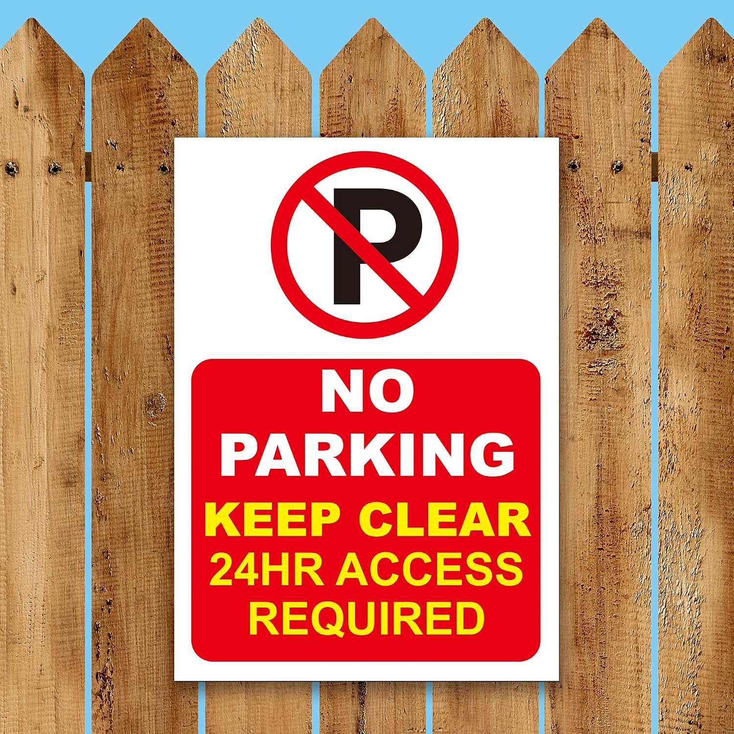 LP Lifestyle No Parking Sign, Keep Clear 24 Hour Access Required - Image 3