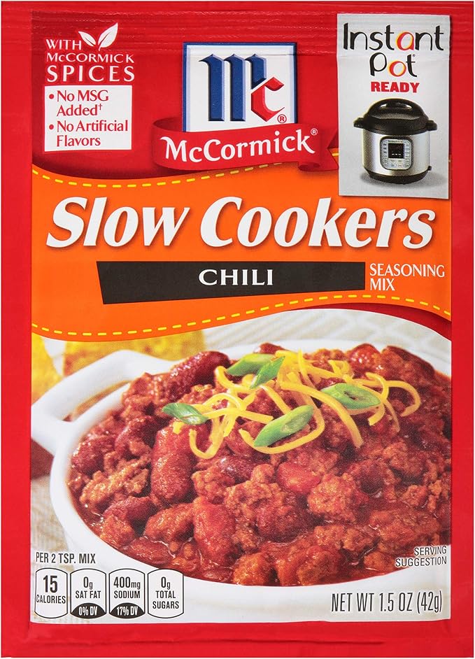 12pk McCormick Slow Cookers Chili Seasoning, 42.45g Amazon.co.uk Grocery