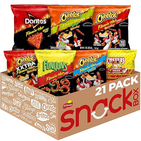 FRITO-LAY FLAMIN’ HOT MIX, VARIETY PACK (PACK OF 21)