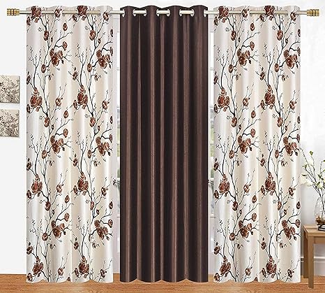 Buy Impression Hut Long Crush Polyester Blend Modern Curtains For