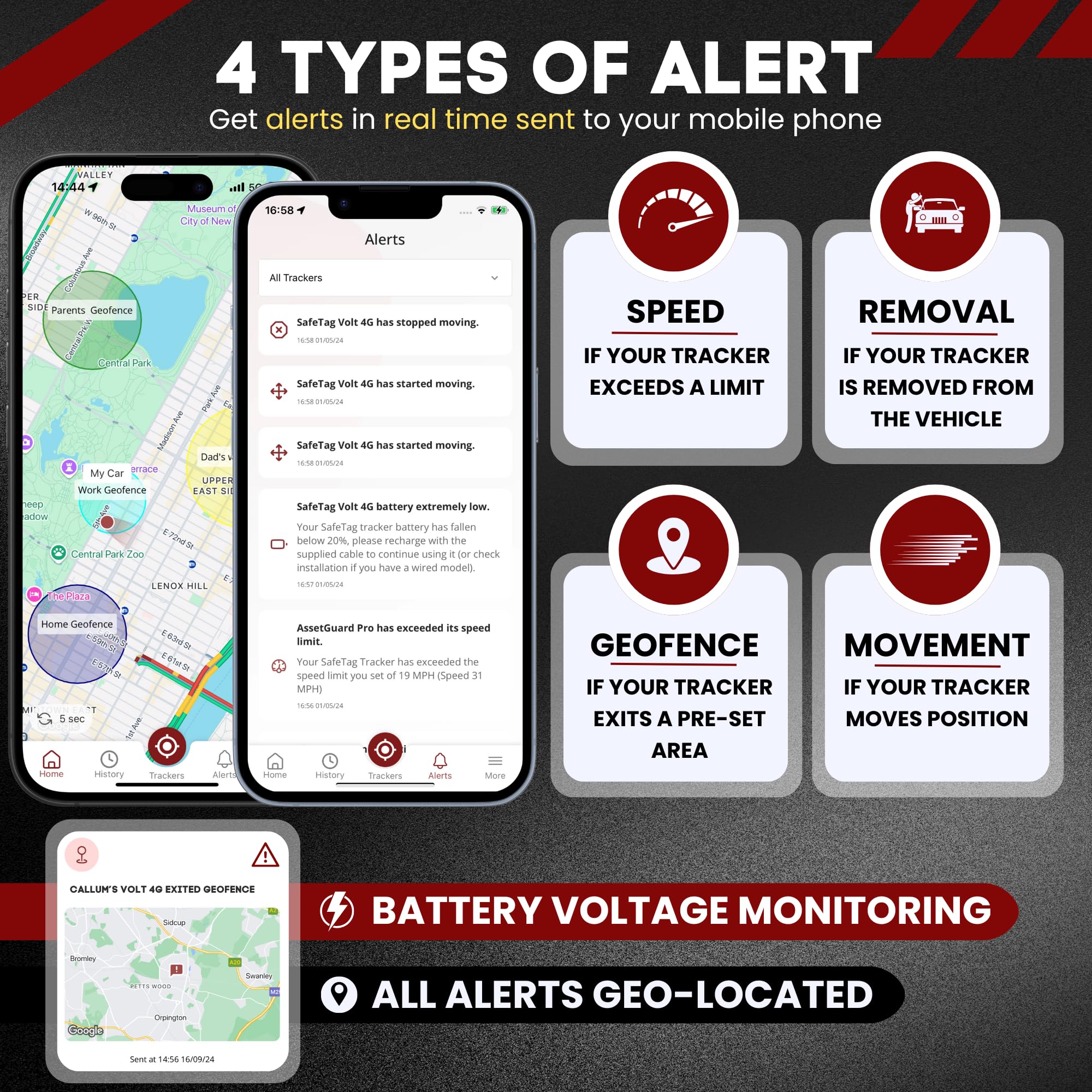 Volt - Real Time GPS Tracker Device - Car, Van, Motorbike, Caravan, Motorhome, Tractor, Coach & Car Tracker - 9-90V, Self-Install Including SIM & Data, 7 Day Free Trial
