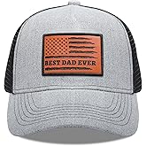 Best Dad Ever American Flag Dad Hat Baseball Cap Trucker Hat, Fathers Day & Birthday Gifts for Dad