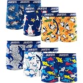 Boys 100% Cotton Soft Boxer Briefs Size 18M-12Yrs Tagless Underwear 6-Pack | Skin-Friendly, Breathable, Durable Seams, Elastic Waistband, Various Prints, Comfy Fit with Front Opening Fly, Wedgie Free