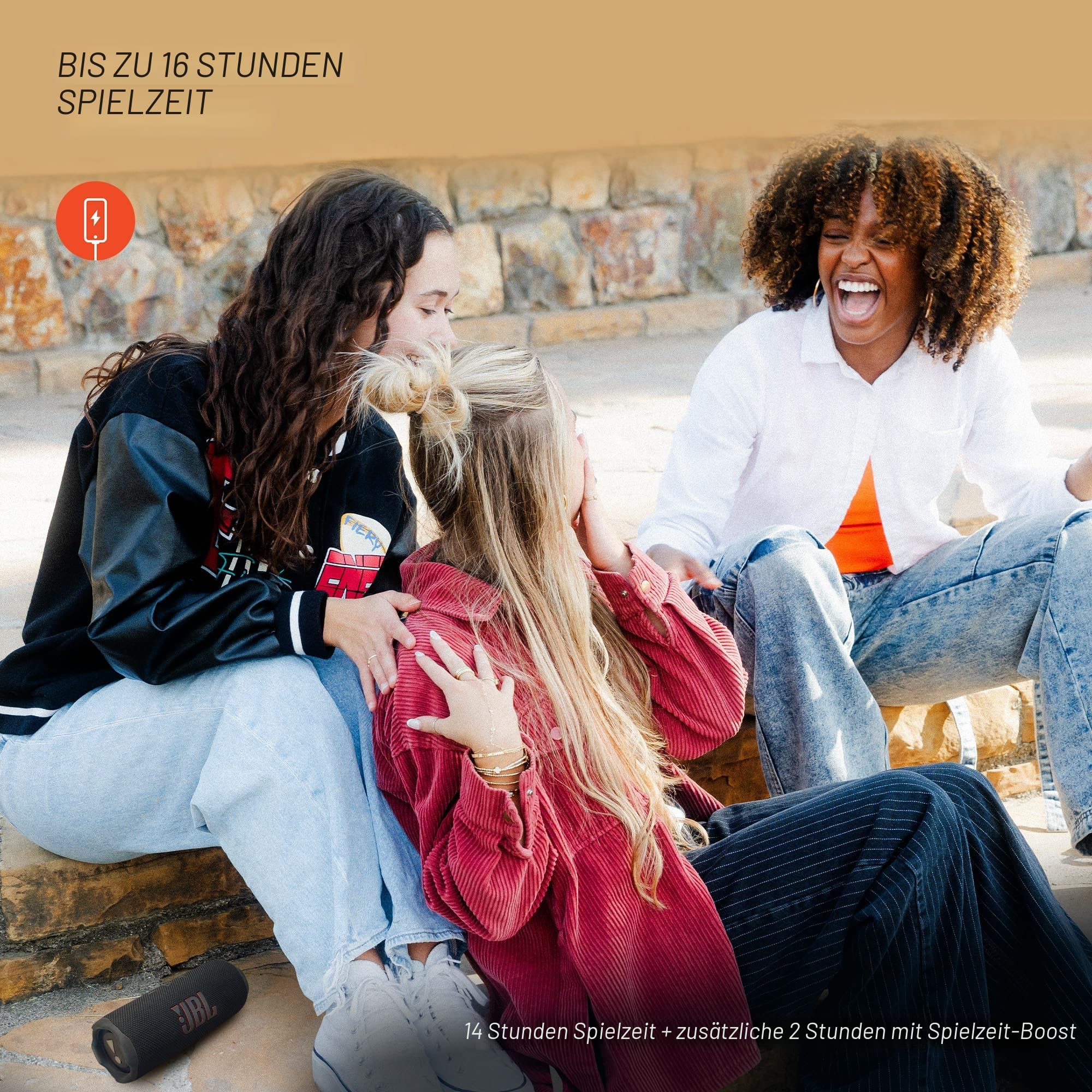 JBL Flip 7 - Tragbarer, wasserdichter und sturzsicherer Lautsprecher - Schwarz 5