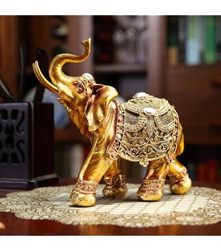 Resin Elephant Family Ornament - Perfect Christmas Gift, Grey Elephant Figurine Boxed