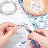 Habercrafts 0.4mm Silver Jewellery Wire 20 Meters 26 Gauge Brass Core view 5