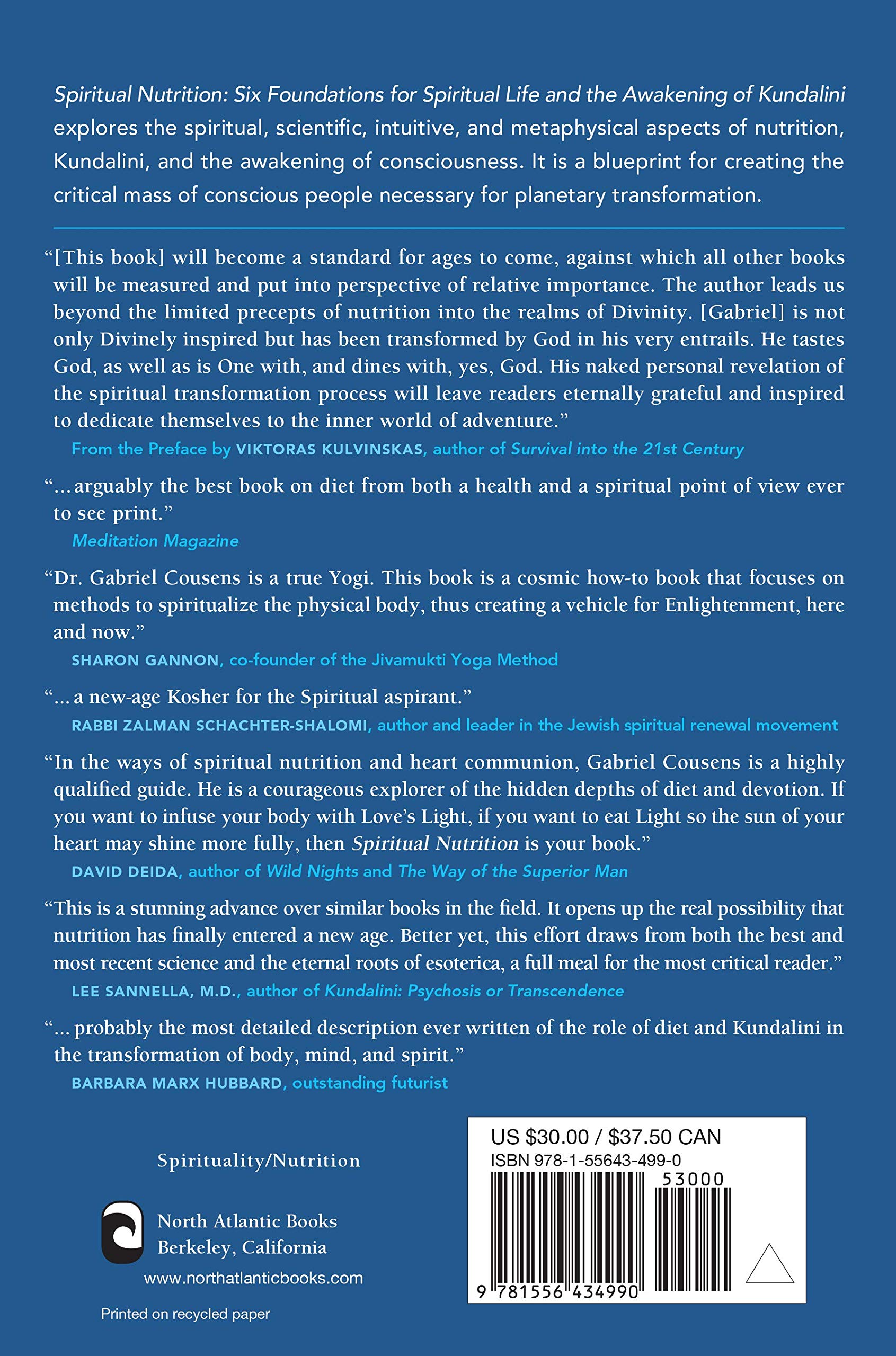 Spiritual Nutrition Six Foundations For Spiritual Life And The