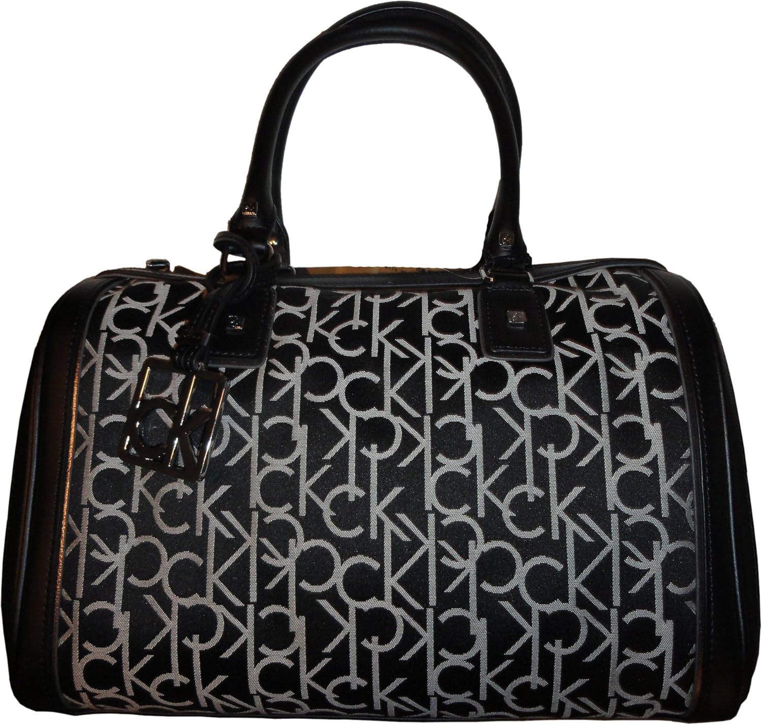 calvin klein black and white purse