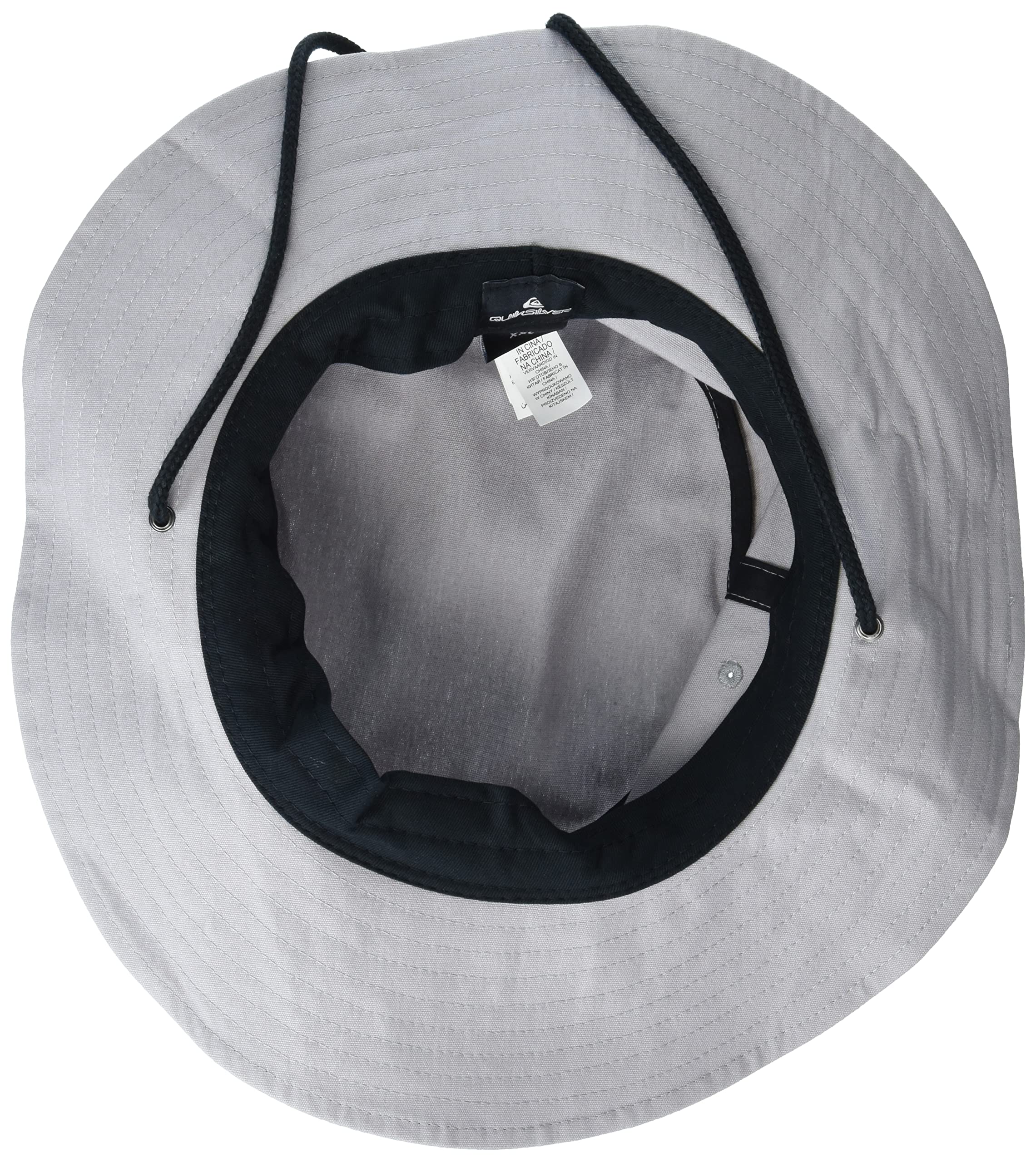 Quiksilver Men\'s Bushmaster Sun Protection Floppy Visor Bucket Hat, Steeple Grey, XXL