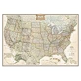 National Geographic United States Wall Map - Executive - Laminated (43.5 x 30.5 in) (National Geographic Reference Map)