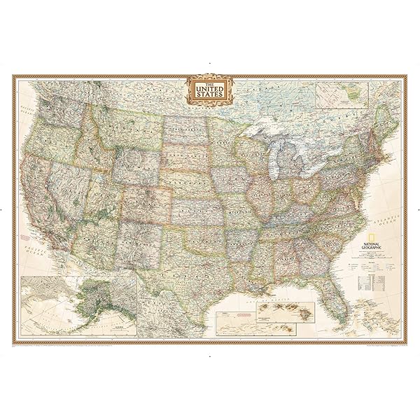 Amazon.com: National Geographic United States Wall Map