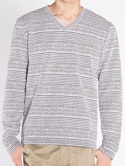 Amazon ブラックホワイト Ll カットソー メンズ ニットソー Tシャツ 長袖 白 黒 Tシャツ カットソー 通販