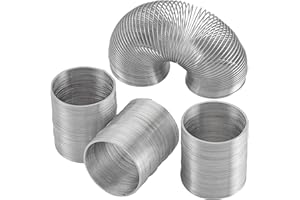 PLAYBEES Original Metal Coil Slinky Spring Walking Toys 2-Set of 4-Ideal for Kids Teens &dults Novelty Prize Party Favor Great for Classroom Games Travel Activities Slinky Toy for Fun Deter Squirrel and Pests
