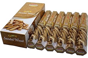 Govinda® Incense - Sandalwood - 120 Incense Sticks, Premium Incense, Masala Coated
