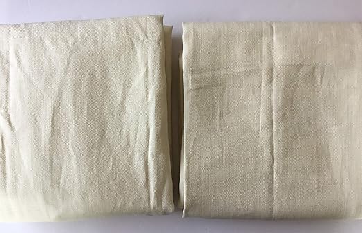 Amazon Com Restoration Hardware Belgian Textured Linen Drapery Rod Pocket Set Of Two 50 X 96 Wwhite Home Kitchen