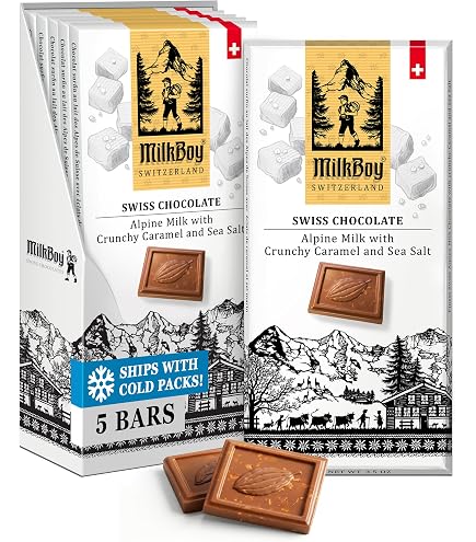 Amazon.com : MilkBoy Swiss Chocolates Dark Chocolate Bar Crispy