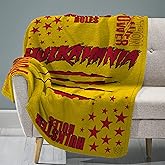 Sleep Squad WWE Hulk Hogan 60 x 80 Rachel Plush Blanket Wrestling Superstar Super-Soft Throw