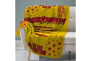 THE SLEEP SQUAD Sleep Squad WWE Hulk Hogan 60 x 80 Rachel Plush Blanket Wrestling Superstar Super-Soft Throw