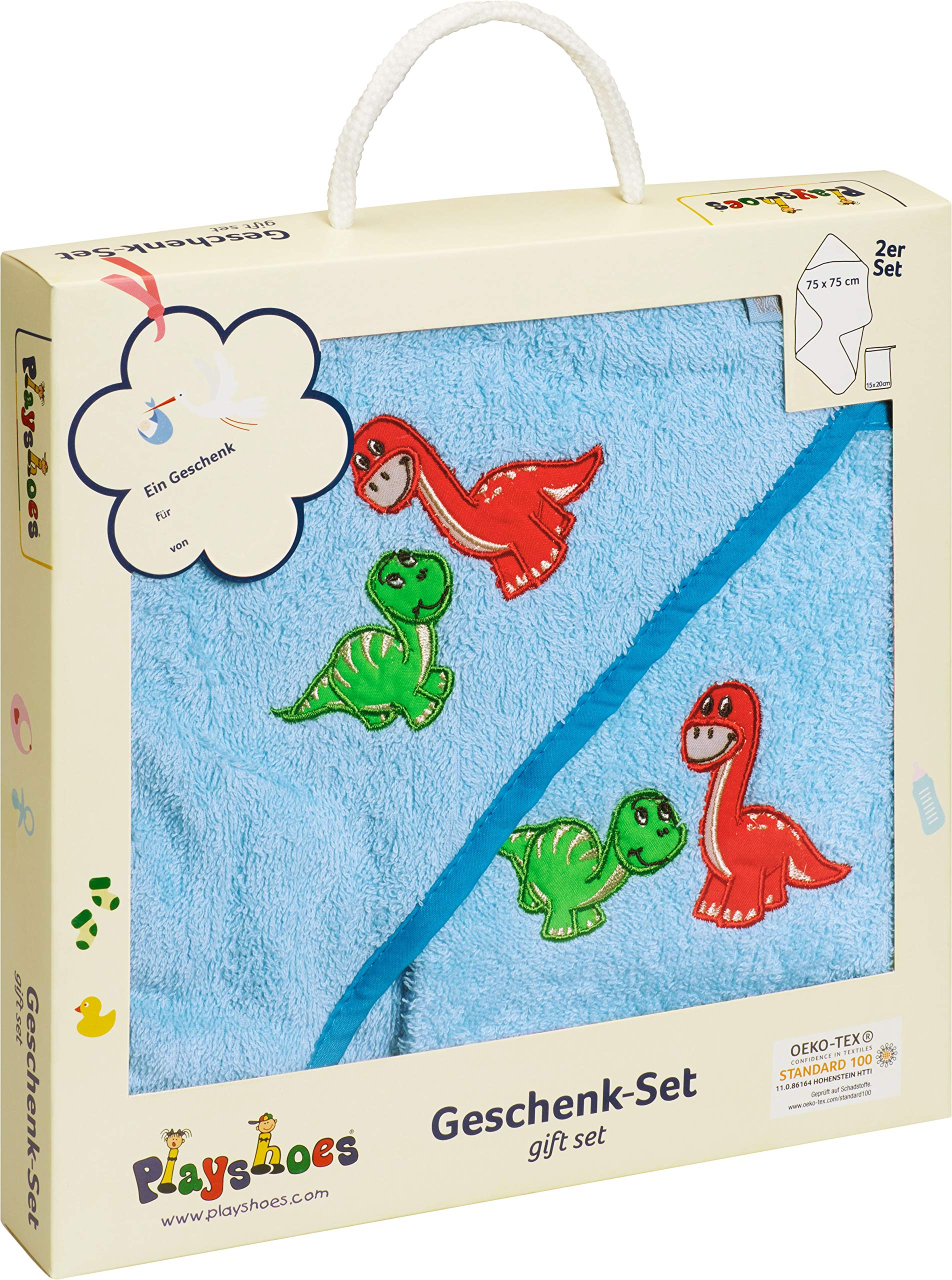 Playshoes Terry Cloth Gift-Set, Dinosaur