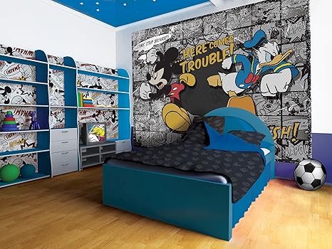 Amazon ディズニーミッキーマウスとドナルドコミック壁紙壁画 X Large 8 Cmx146 Cm Wxh 531vexl 壁紙