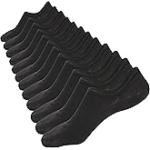 Mottee&Zconia No Show Sock Low Cut Ankle Short Socks for Men/Women Basic Casual Anti-skid Cotton Socks with Non Slip Grips