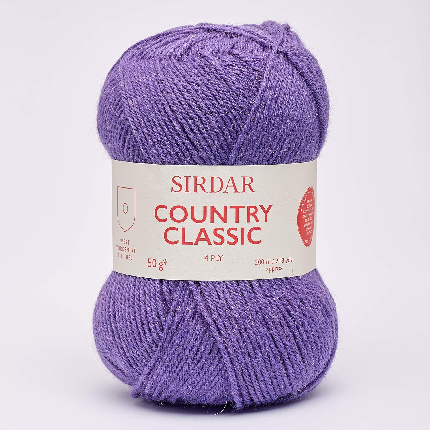 Sirdar Country Classic 4 Ply, Purple (961), 50g