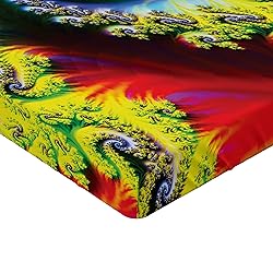 Ambesonne Astral Fitted Sheet, Abstract Fantasy