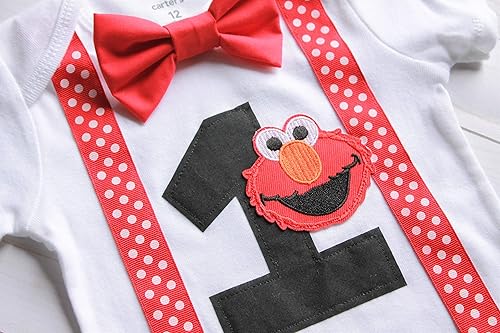 elmo first birthday outfit