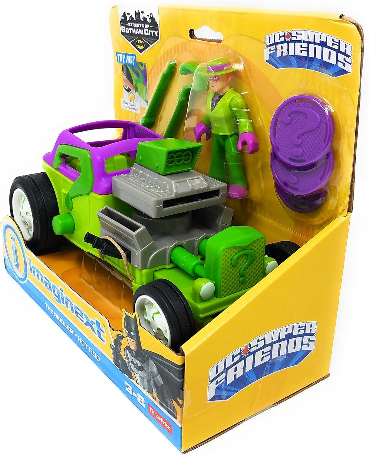 imaginext riddler hot rod
