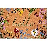 Calloway Mills AZ105992436 Floral Hello Doormat, 24" x 36", Multicolor