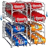 Simple Houseware Front Loading Can Dispenser, 4 Pack, Chrome