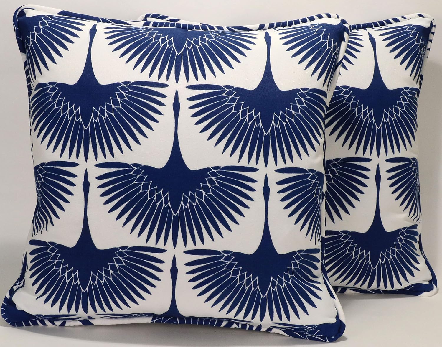 Decorative High End Designer Pillow Covers GP&J Baker Cawdor Indigo Pillows Decorative Pillows