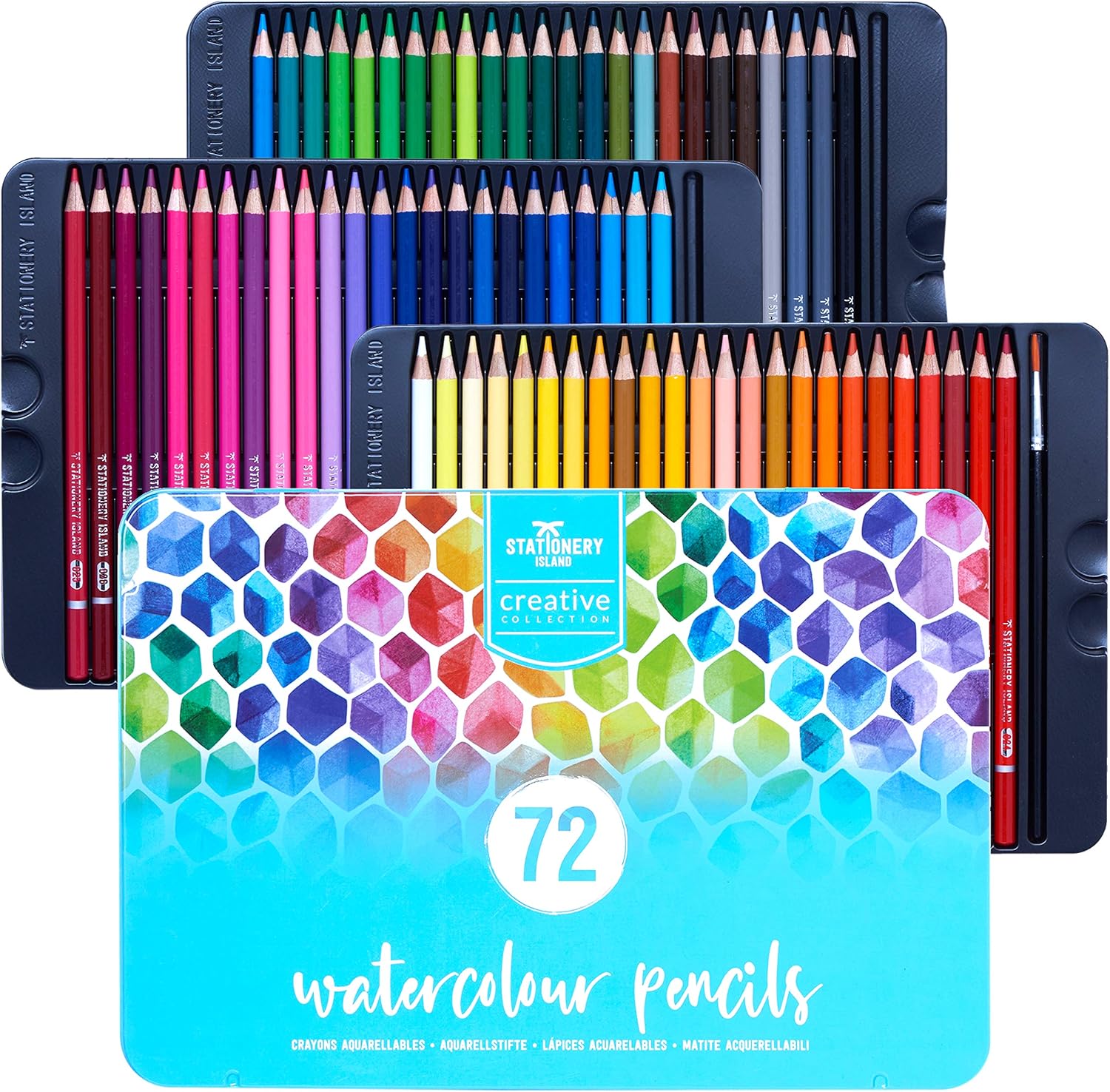 Stationery Island Creative Collection Watercolour Pencil Set 72 Pre