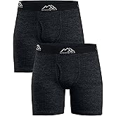 Merino.tech Merino Wool Underwear Mens - 100% Merino Wool Base Layer Boxer Briefs for Men