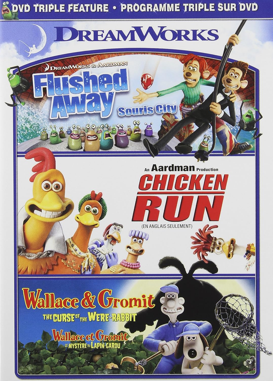 Flushed Away / Chicken Run / Wallace & Gromit (DVD Triple Feature